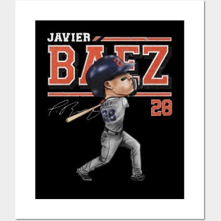 Javier Baez Detroit Cartoon Posters and Art